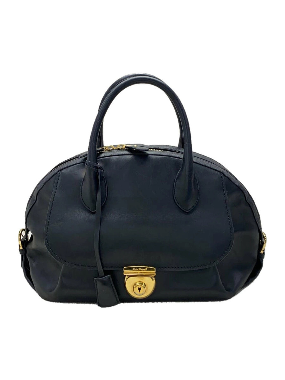 Salvatore Ferragamo Shoulder Bag Leather Black